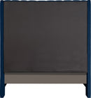 Fritz Navy Velvet King Bed