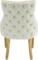 Tuft White Faux Leather Dining Chair