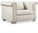 Kayla Cream Velvet Chair