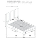 Wheatland Panel Platform Storage Bed