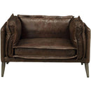 Acme Furniture Porchester Chair in Distress Chocolate 52482