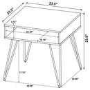 Fanning End Table