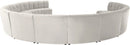 Limitless Cream Velvet 12pc. Modular Sectional