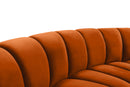 Infinity Cognac Velvet 9pc. Modular Sectional