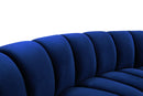Infinity Navy Velvet 10pc. Modular Sectional