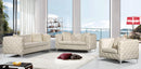 Scarlett Cream Velvet Loveseat