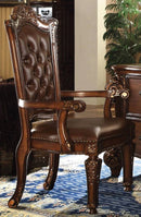 Acme Vendome Office Arm Chair in Cherry 92126