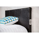 Evans Bed Espresso & Pink