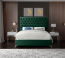 Cruz Green Velvet Full Bed