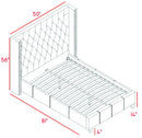 Ashton Grey Linen Twin Bed