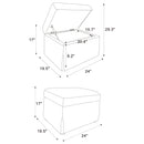 Winter Storage Ottoman