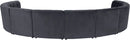 Limitless Grey Velvet 10pc. Modular Sectional
