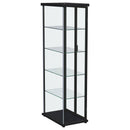 Aero Curio Cabinet with LED Lighting