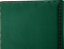 Harlie Green Velvet Full Bed