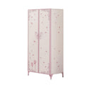 Priya II White & Light Purple Armoire