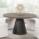Broager 5 Pc Dining Set (White Swivel Chairs)