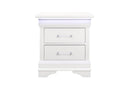 CHARLIE WHITE NIGHTSTAND WITH LED