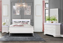 CHARLIE WHITE FULL BED GROUP WITH LED