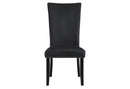D03 BLACK VELVET DINING CHAIR