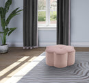 Daisy Pink Velvet Ottoman