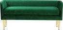 Audrey Green Velvet Bench