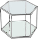 Sei Brushed Chrome Coffee Table