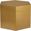 Hexagon Brushed Gold Coffee Table