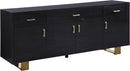Excel Grey Oak Veneer Lacquer Sideboard/Buffet