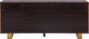 Excel Brown Zebra Wood Veneer Lacquer Sideboard/Buffet