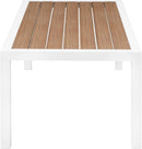 Nizuc Brown manufactured wood Outdoor Patio Aluminum Coffee Table