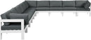 Nizuc Grey Waterproof Fabric Outdoor Patio Modular Sectional
