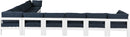 Nizuc Navy Waterproof Fabric Outdoor Patio Modular Sectional