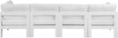 Nizuc White Waterproof Fabric Outdoor Patio Modular Sofa