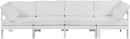 Nizuc White Waterproof Fabric Outdoor Patio Modular Sofa