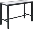 Nizuc White manufactured wood Outdoor Patio Aluminum Rectangle Bar Table