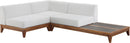 Rio Off White Waterproof Fabric Outdoor Patio Modular Sectional