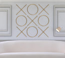 XOXO Gold Stainless Steel Wall Decor