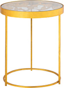 Butterfly Gold End Table