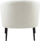 Barlow White Faux Sheepskin Fur Accent Chair