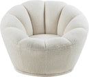 Dream White Faux Sheepskin Fur Accent Chair