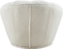 Dream White Faux Sheepskin Fur Accent Chair