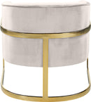 Carter Cream Velvet Accent Chair