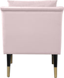 Elegante Pink Velvet Accent Chair