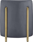 Rotunda Grey Velvet Accent Chair