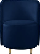 Rotunda Navy Velvet Accent Chair