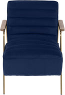 Woodford Navy Velvet Accent Chair