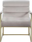 Wayne Cream Velvet Accent Chair