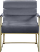 Wayne Grey Velvet Accent Chair