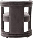 Blair Grey Velvet Accent Chair