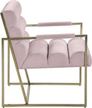 Wayne Pink Velvet Accent Chair